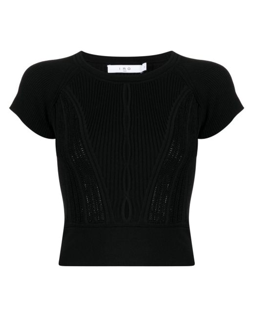 Iro cut-out ribbed top