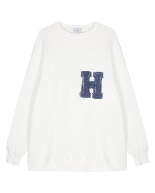 Halfboy logo-appliqué long sweatshirt