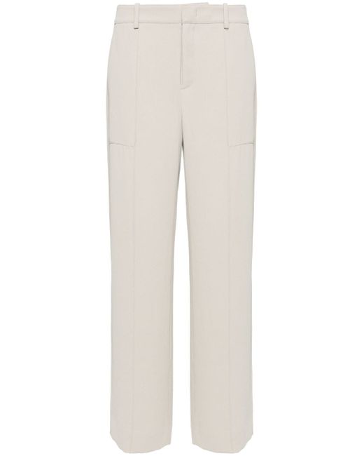 Vince mid-rise straight-leg trousers
