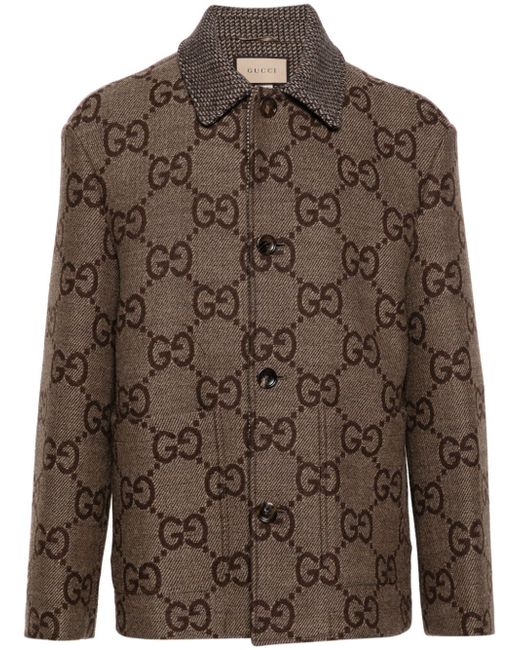 Gucci Maxi GG-jacquard wool jacket