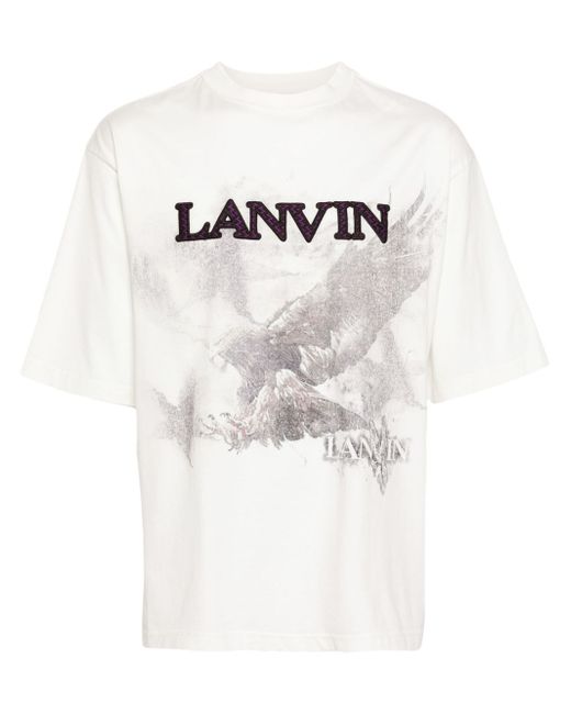 Lanvin x Future Eagle-print cotton T-shirt
