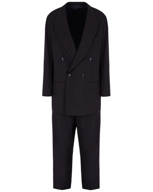 Giorgio Armani double-breasted virgin-wool suit