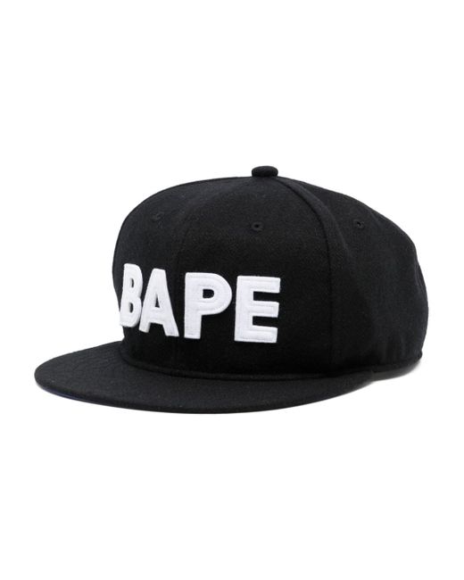 A Bathing Ape logo-appliqué flat-peak cap