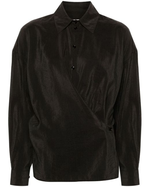 Lemaire straight-collar twisted shirt