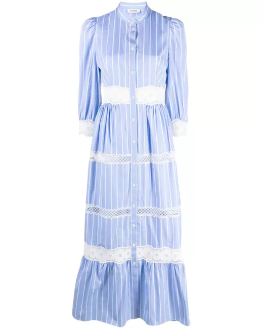 Sandro floral-lace cotton maxi dress