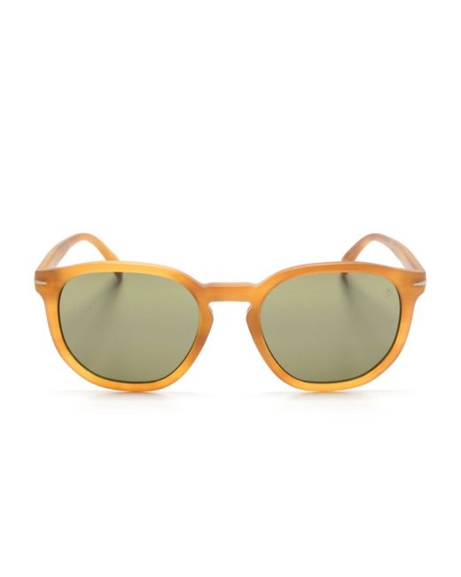 David Beckham Eyewear lens-decal round-frame sunglasses
