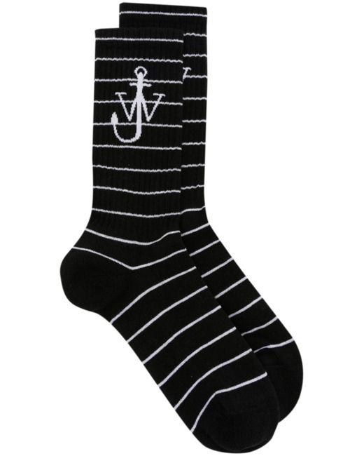 J.W.Anderson Anchor striped socks