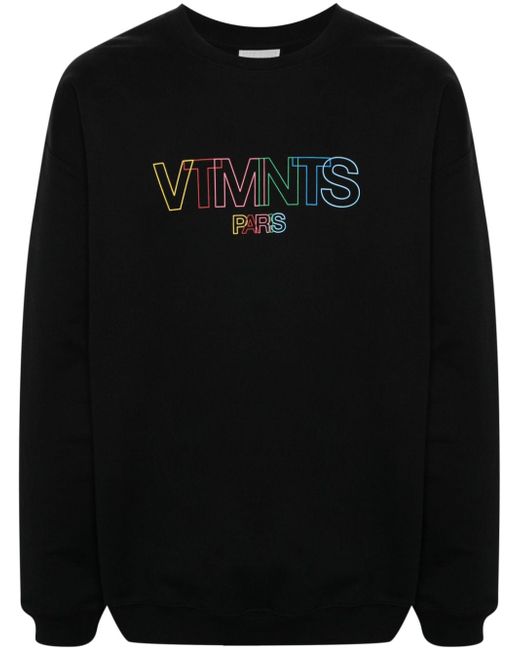 Vtmnts logo-print crew-neck sweatshirt