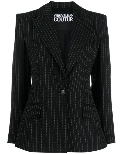 Versace Jeans Couture tailored pinstriped blazer
