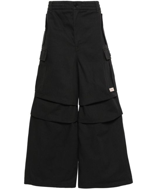 Marni logo-patch cargo trousers