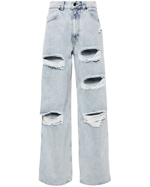 The Mannei Lahti distressed straight jeans