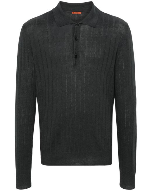 Barena long-sleeve knitted polo shirt