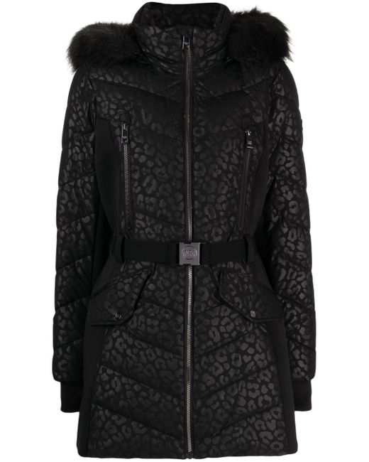 Michael Michael Kors leopard-print puffer coat