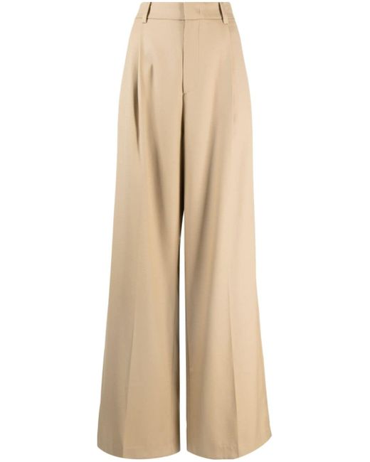 System high-rise wide-leg trousers