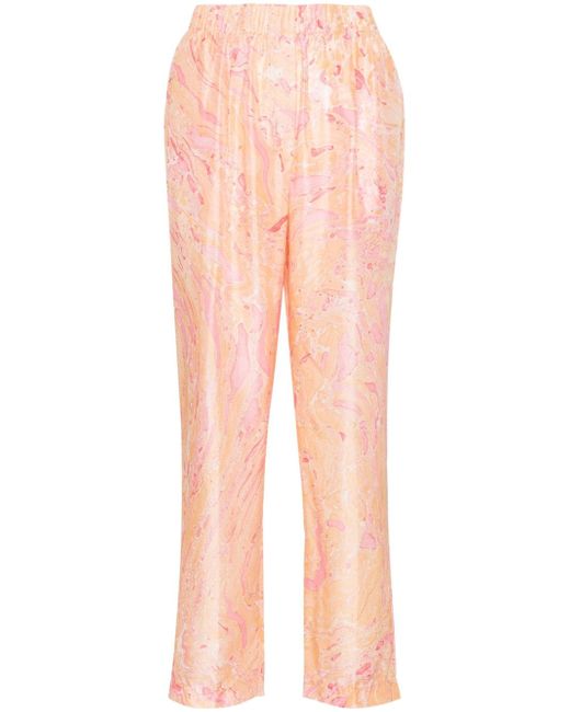Forte-Forte abstract-print trousers
