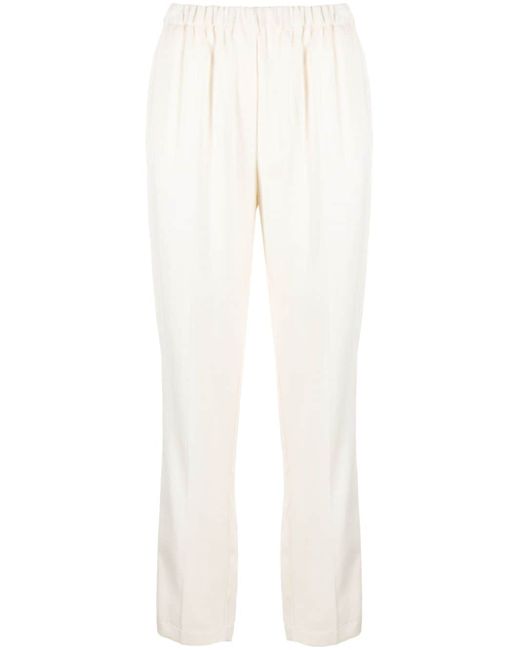 Forte-Forte elasticated high-waisted trousers
