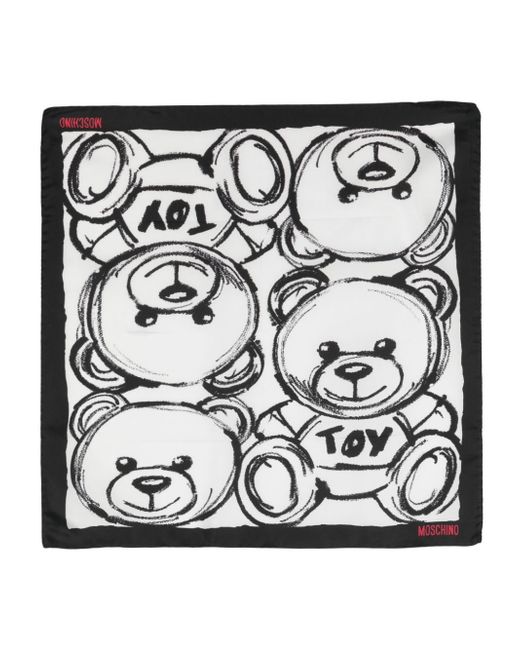 Moschino Teddy-Bear-print scarf