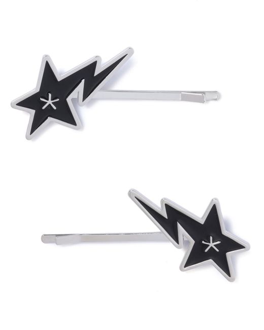Bapy By *A Bathing Ape® logo hair pins pack of two