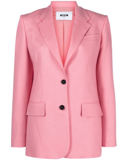 Msgm notched-lapels single-breasted blazer
