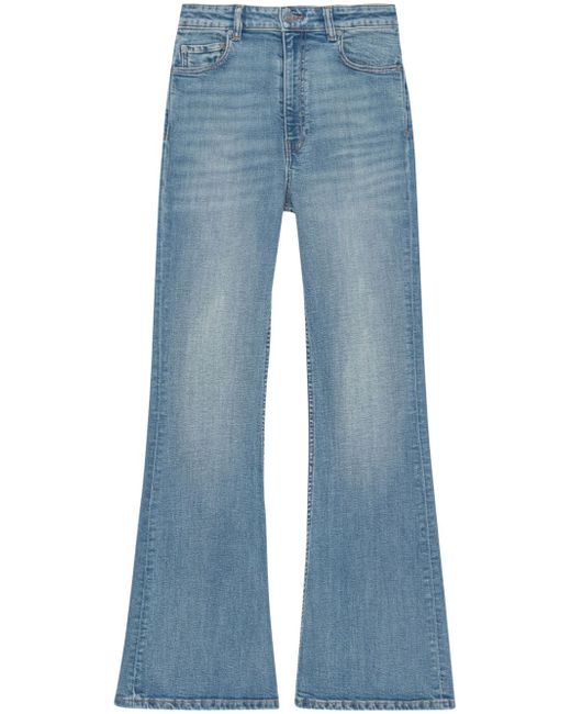Ganni mid-rise flared jeans