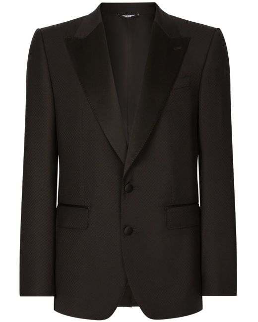 Dolce & Gabbana contrasting lapels two-piece suit