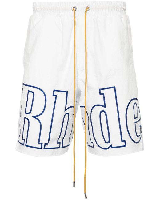 Rhude logo-print track shorts