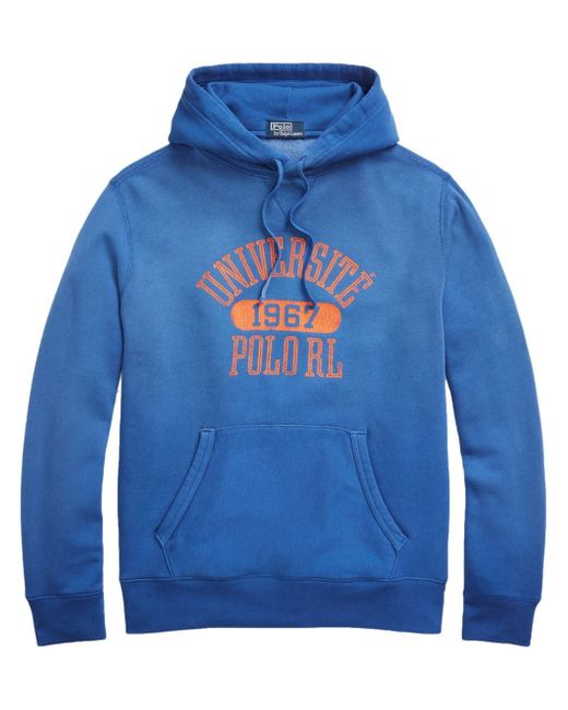 Polo Ralph Lauren logo-print cotton-blend hoodie
