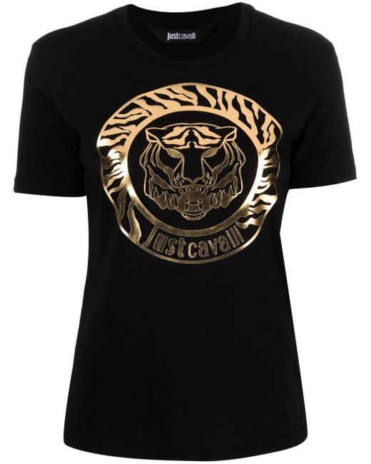 Just Cavalli Tiger Head-print T-shirt