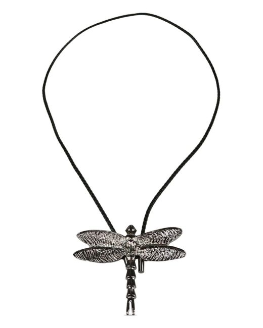 Yohji Yamamoto dragon-fly leather necklace