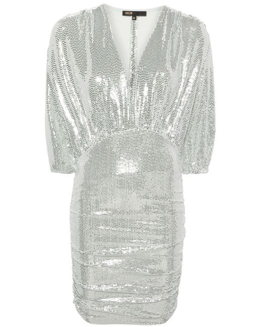 Maje sequinned ruched minidress
