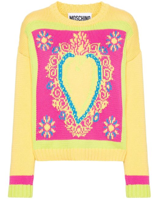 Moschino intarsia-knit jumper