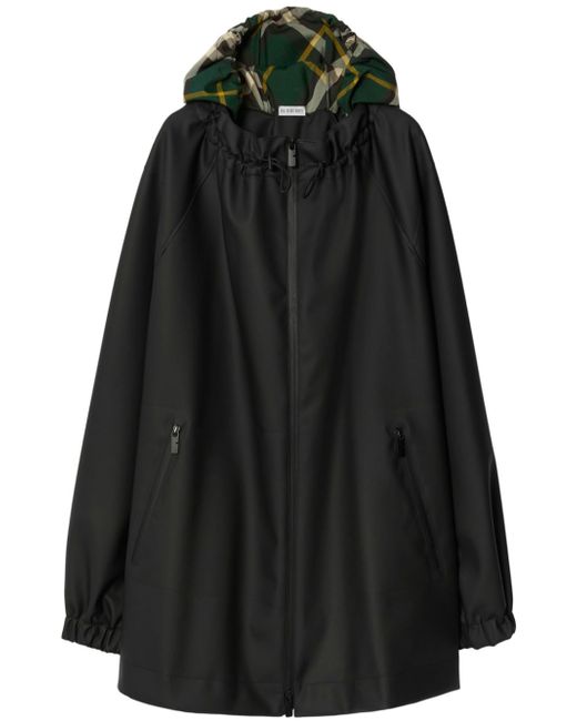 Burberry Vintage-Check hooded parka coat