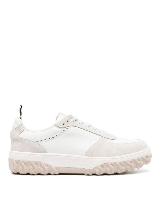 Thom Browne Letterman panelled lace-up sneakers