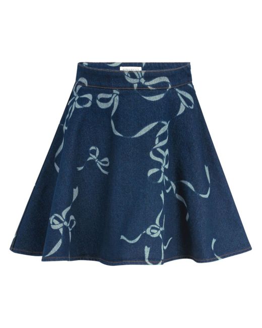 Nina Ricci bow-print skirt
