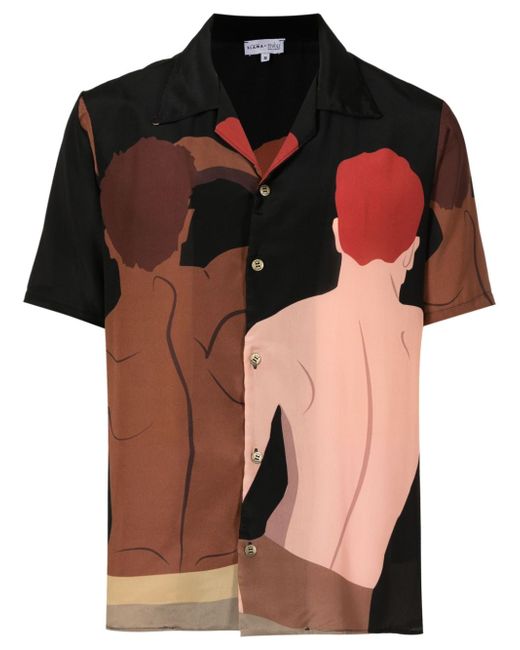 Amir Slama graphic-print short-sleeved shirt