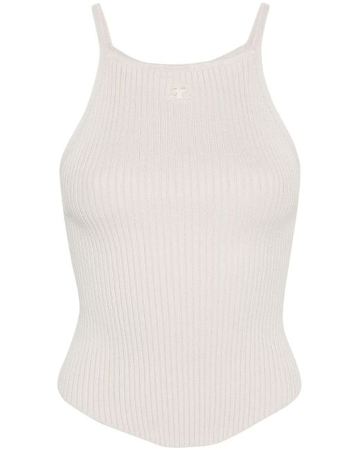 Courrèges Holistic ribbed-knit top