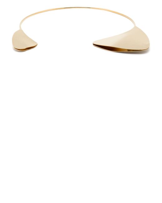 Jil Sander logo-engraved choker necklace