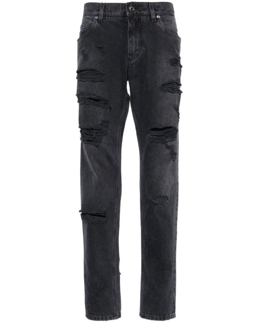 Dolce & Gabbana ripped-detailed jeans