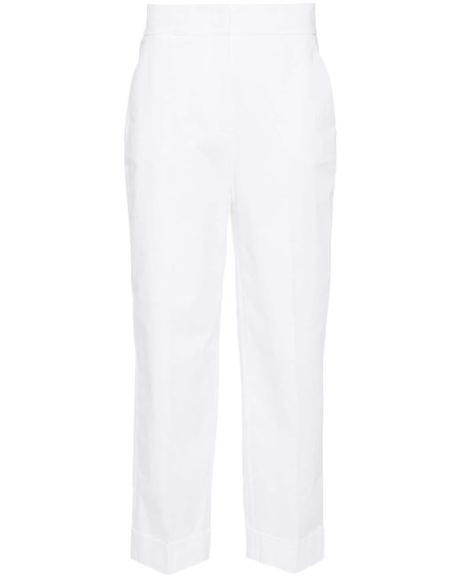 Peserico pressed-crease cropped trousers