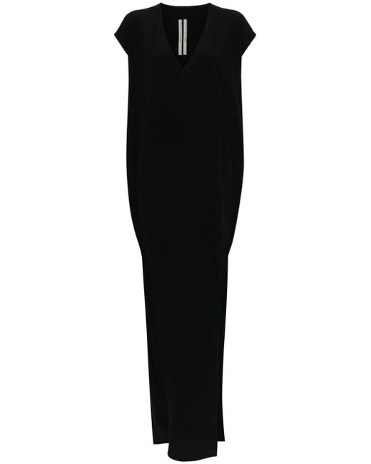 Rick Owens V-neck crepe maxi dress