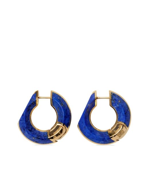 Burberry lapis lazuli hoop earrings