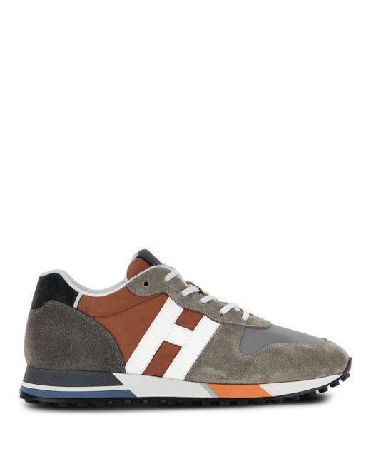 Hogan H383 panelled leather sneakers