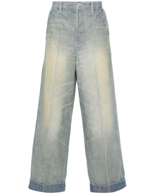 Kenzo mid-rise tapered-leg jeans