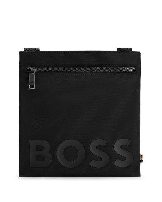 Boss logo-appliqué messenger bag
