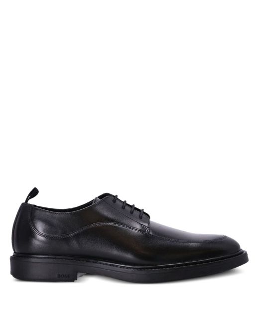 Boss leather lace-up derby shoes