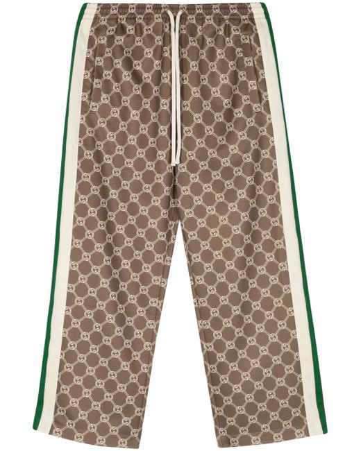 Gucci Interlocking G cropped track pants