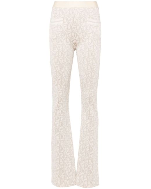 Palm Angels monogram-jacquard knitted trousers