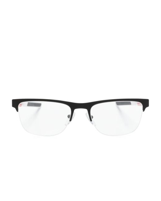 Prada half-rim rectangle-frame glasses