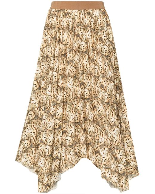 Isabel Marant Sakura printed asymmetric midi skirt