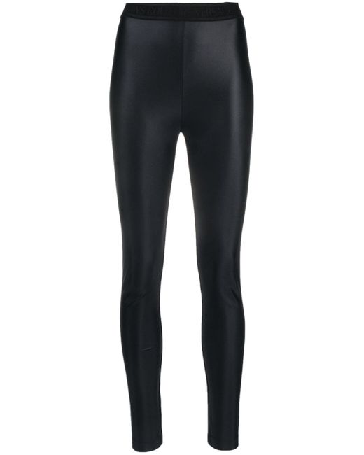Versace Jeans Couture logo-waistband high-waisted leggings